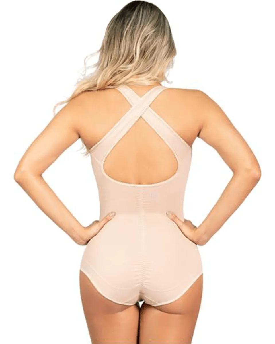 Fajas Sonryse Criss Cross Back Compression Body Shaper