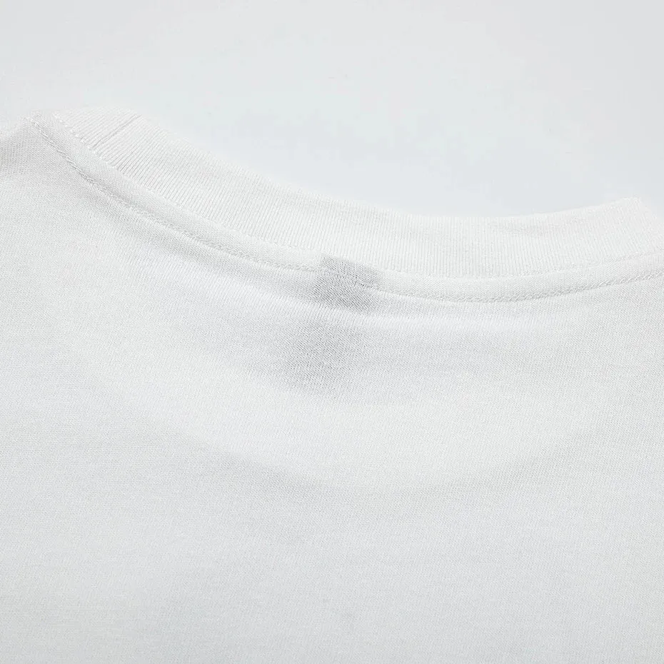 'Finger' Embroidered Cotton T-Shirt