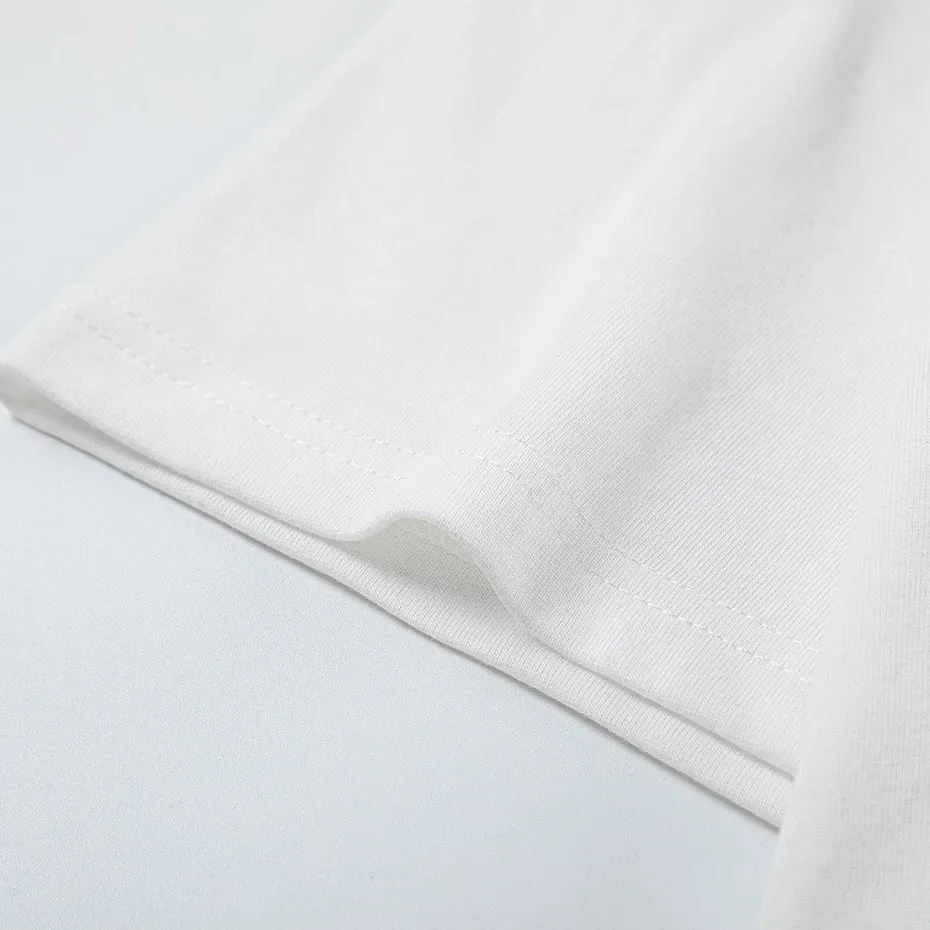 'Finger' Embroidered Cotton T-Shirt