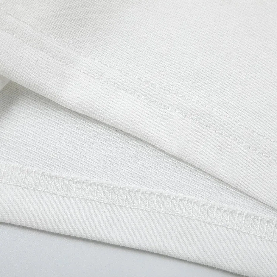 'Finger' Embroidered Cotton T-Shirt