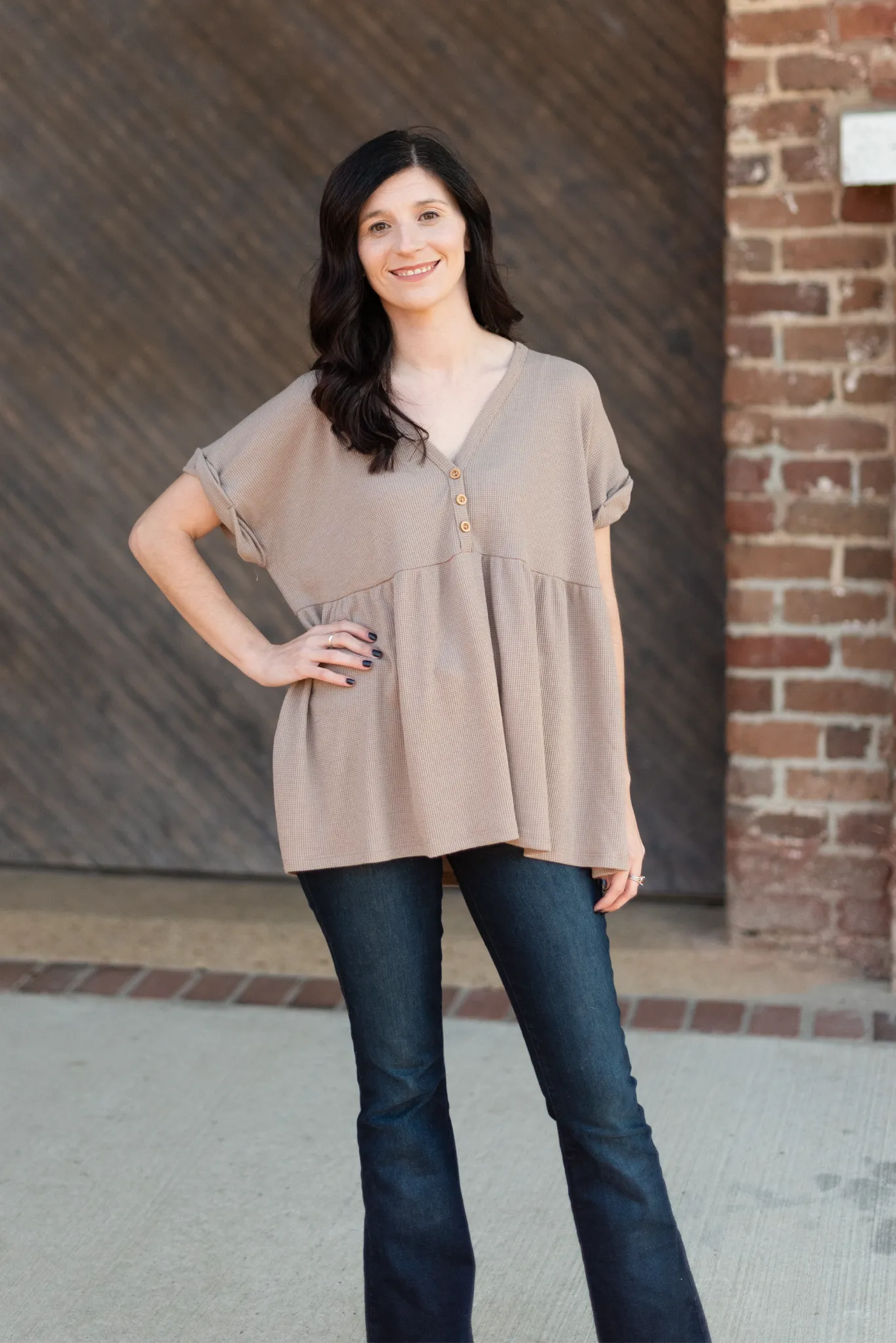 Getting Real Comfy Top | Mocha