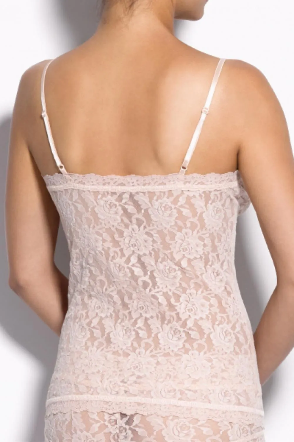 Hanky Panky V-Neck Lace Cami, Chai, 484731