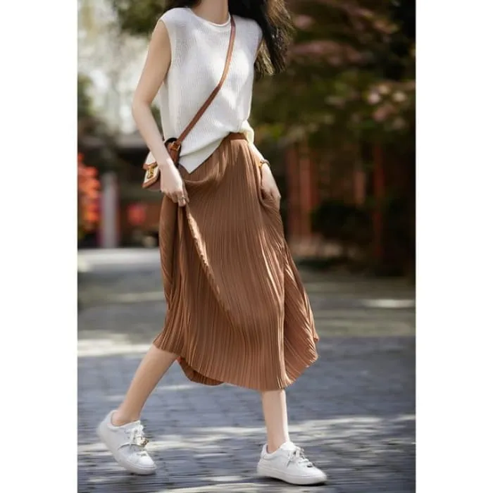 High Rise Plain Midi
