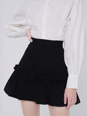 High Waist A-line Skirt
