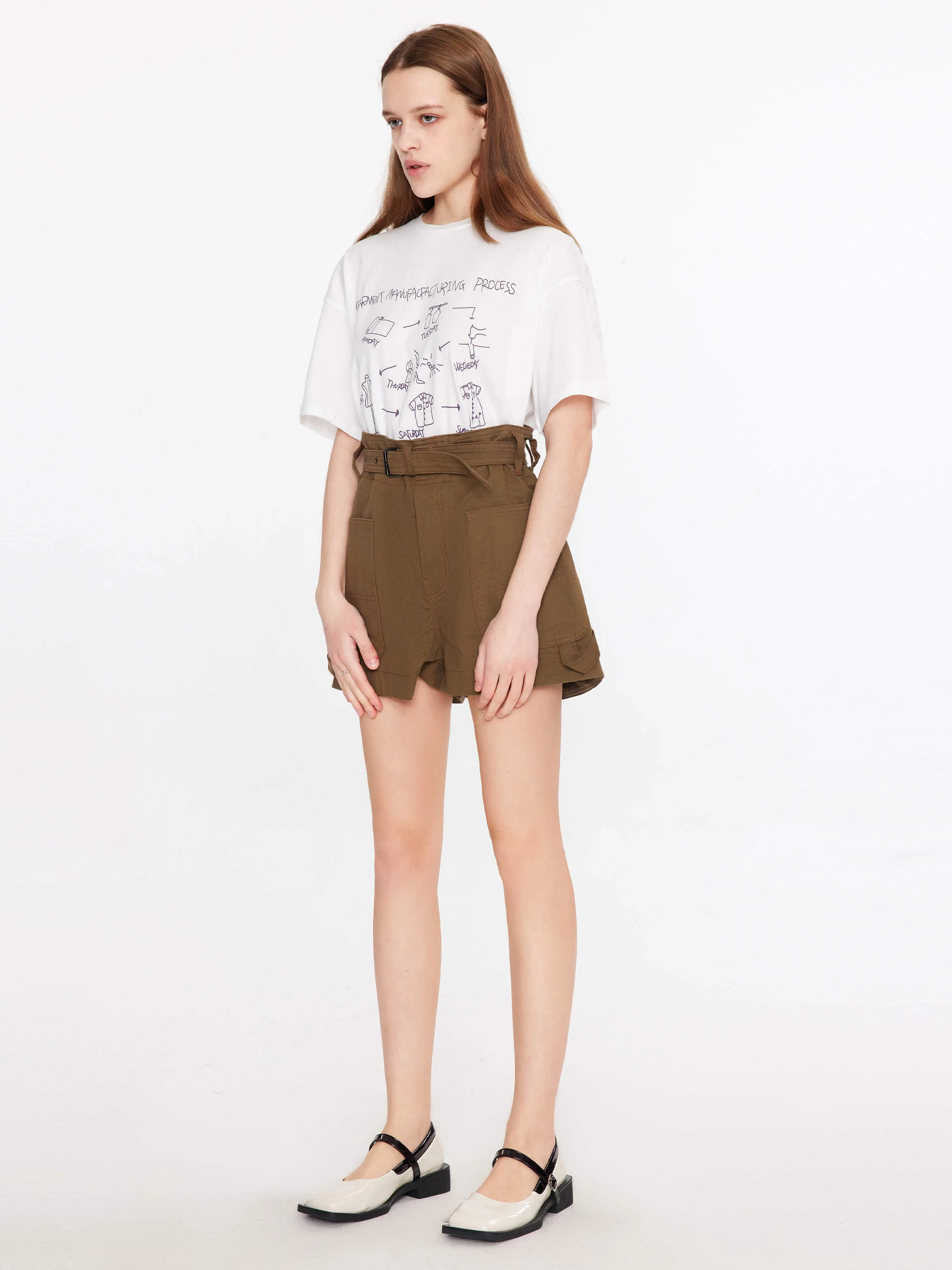 Loose Fit Printed Cotton T-Shirt