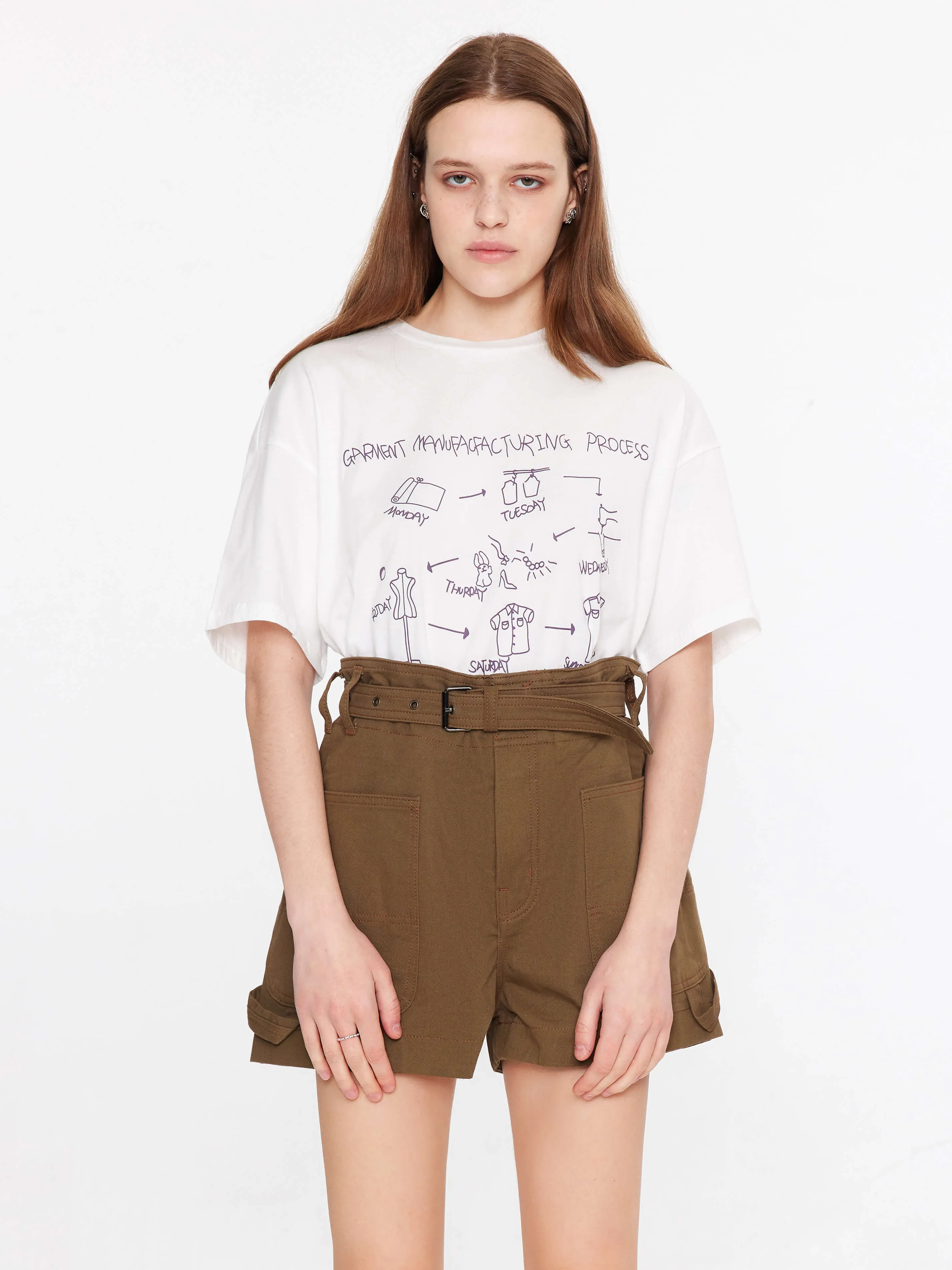 Loose Fit Printed Cotton T-Shirt