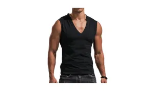 Men's V-Neck Sleeveless Fitness Vest