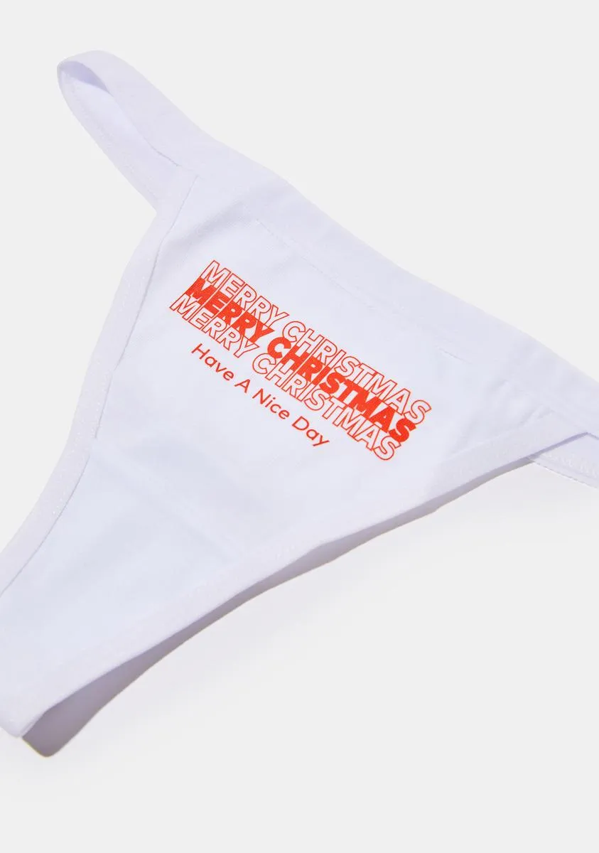 Merry Christmas Thong