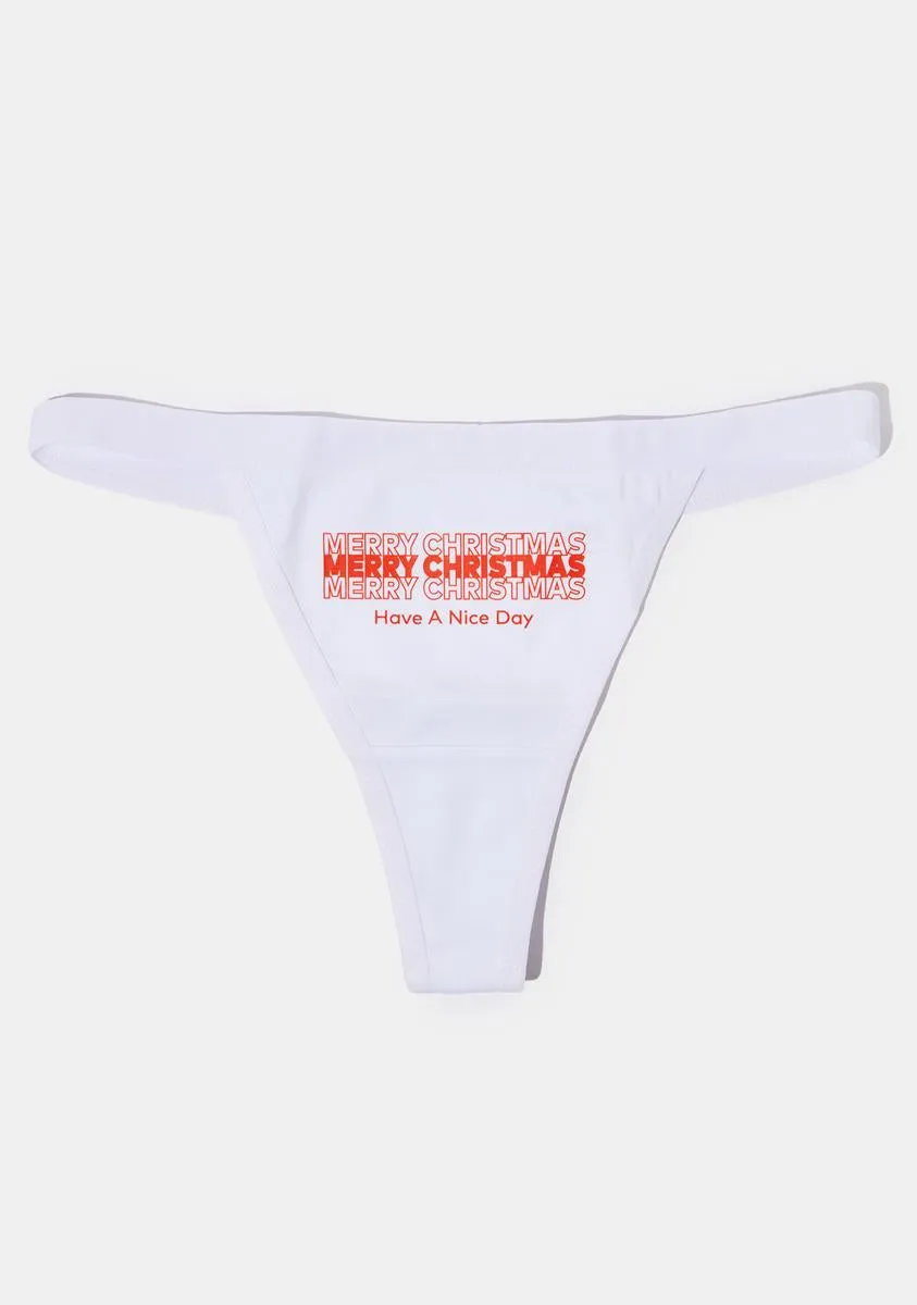 Merry Christmas Thong