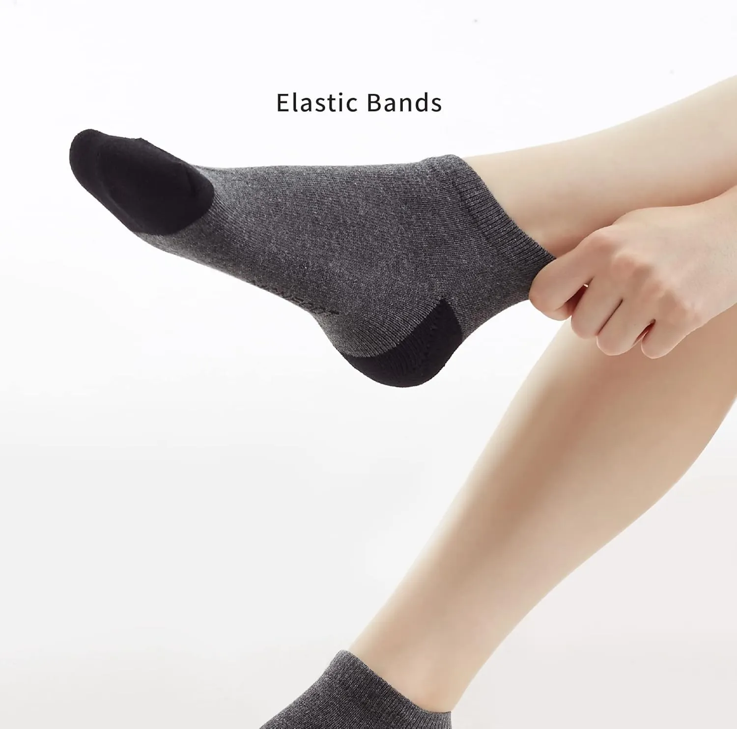 MONFOOT Men's/Women's 4-10 Pairs Cotton Cushion Low Cut Ankle Socks, Multipack
