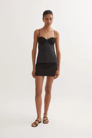 OPHELIA LACE CAMISOLE - BLACK
