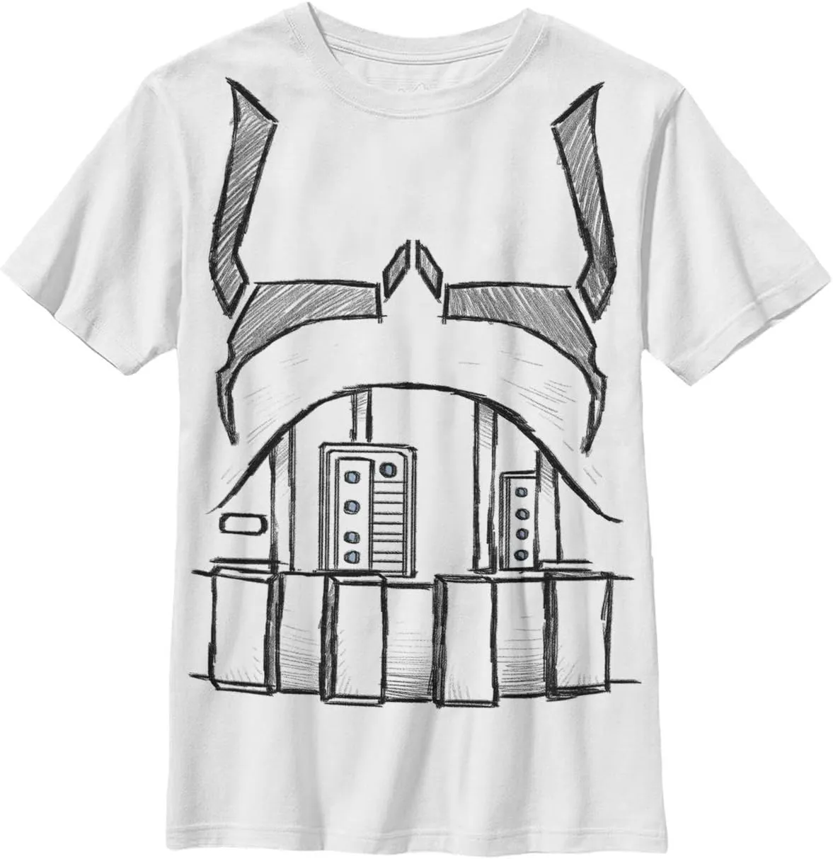 STAR WARS Boys' Big Storm Trooper Body Costume Graphic Tee