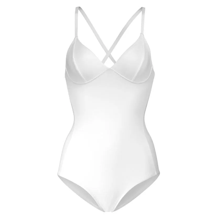 Tie Back One Piece (White)