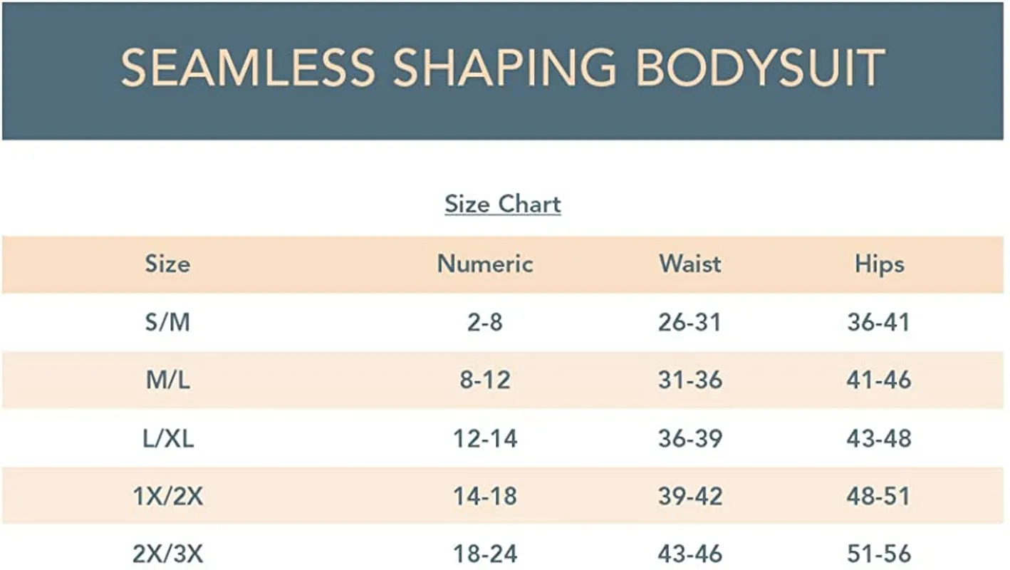 womens Seamless Scoop Neck Shaping Full Back Bodysuit
