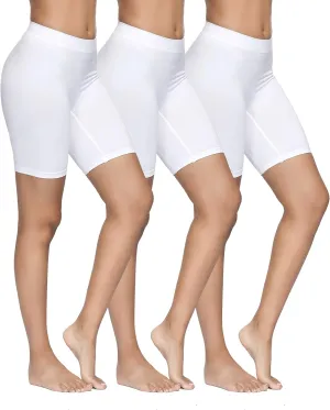 YADIFEN 3 Pack Slip Shorts for Under Dresses Seamless Anti Chafing Underwear Shaping Boyshort Smooth Panties for Women